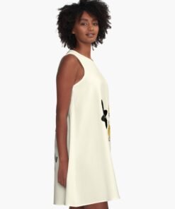 Alternative view of Vestido acampanado | Logotipo Bombilla