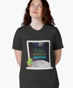Alternative view of Camiseta de tejido mixto | Vida, Propiedad, Libertad