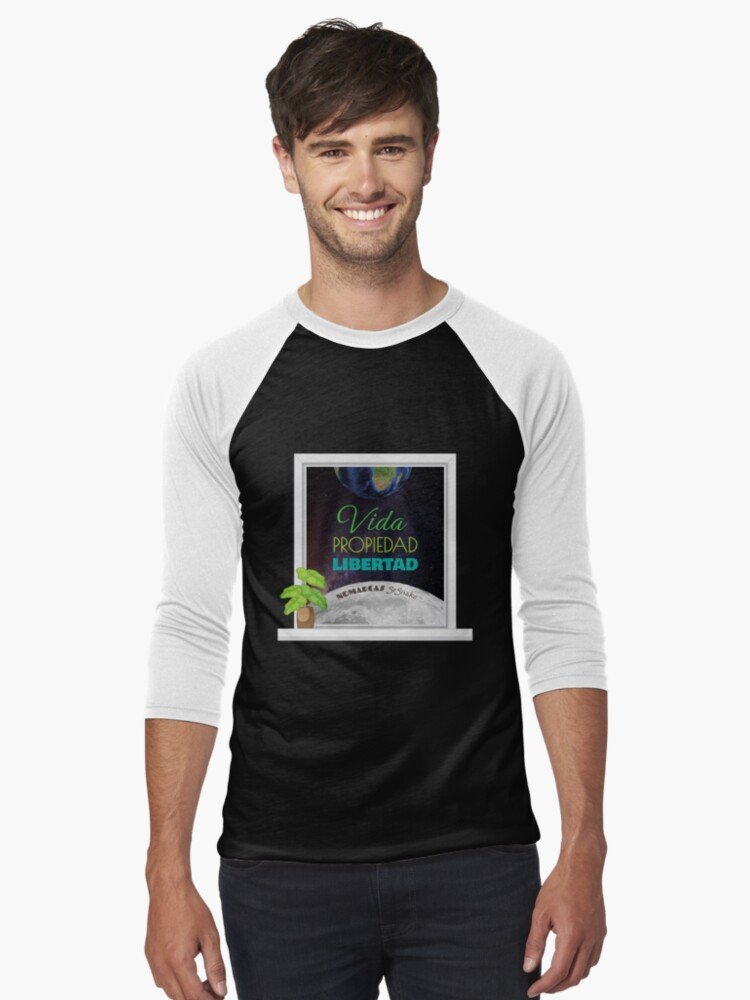 Camiseta estilo béisbol | Vida, Propiedad, Libertad