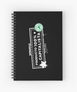 Cuaderno de espiral | Producto 100% Cap (letras blancas)