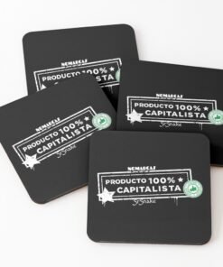 Posavasos | Producto 100% Cap (letras blancas)