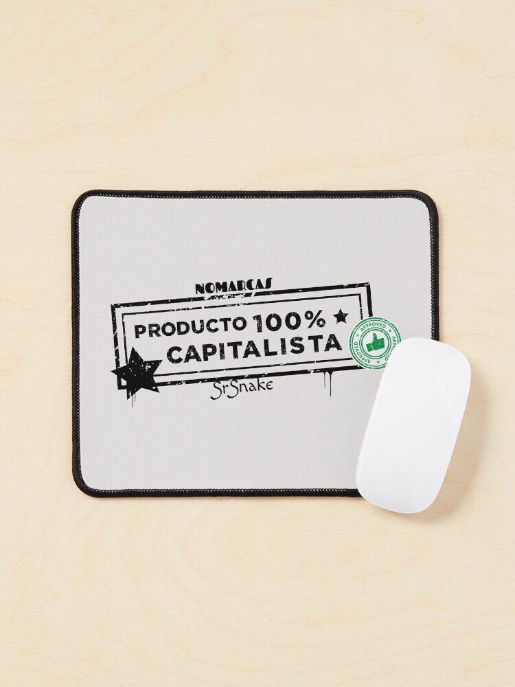 Alfombrilla de ratón | Producto 100% Cap (letras negras) - Imagen 2