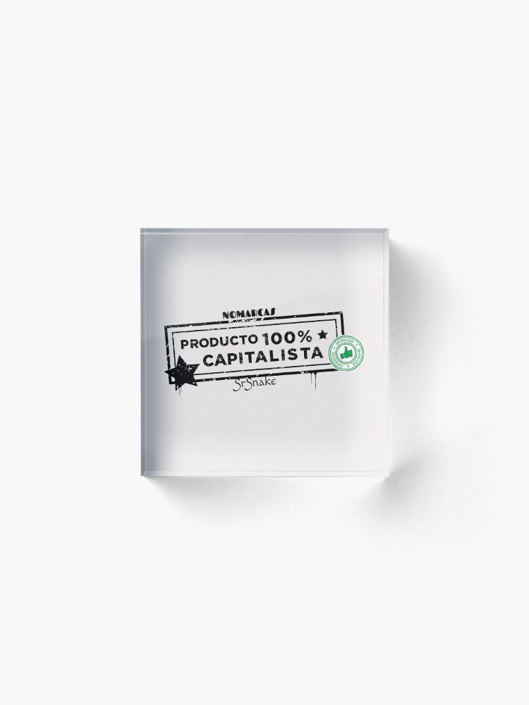 Bloques acrílicos | Producto 100% Cap (letras negras) - Imagen 2