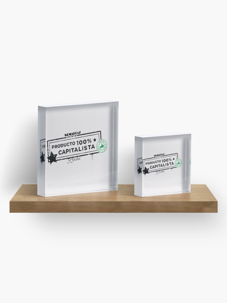 Bloques acrílicos | Producto 100% Cap (letras negras) - Imagen 4