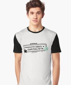 Alternative view of Camisetas gráficas | Producto 100% Cap (letras negras)