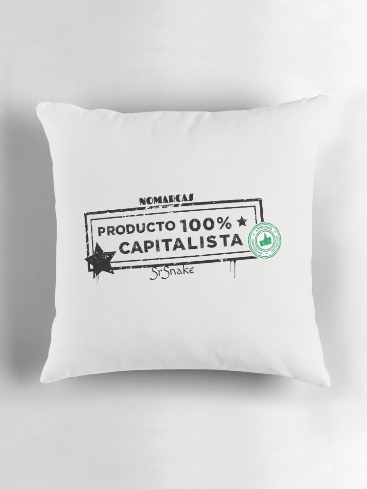 Cojín | Producto 100% Cap (letras negras) - Imagen 3