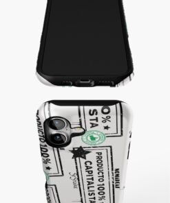 Funda resistente para iPhone | Producto 100% Cap (letras negras)