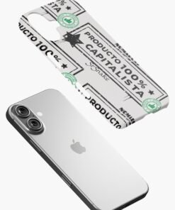 Funda rígida para iPhone | Producto 100% Cap (letras negras)