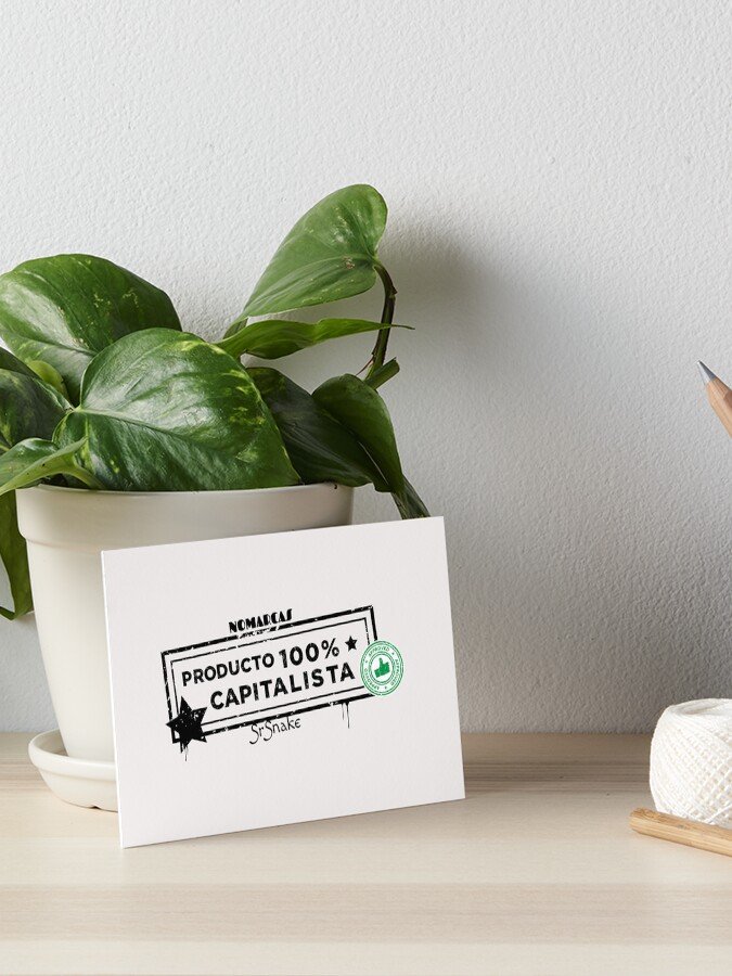 Lámina rígida | Producto 100% Cap (letras negras) - Imagen 2