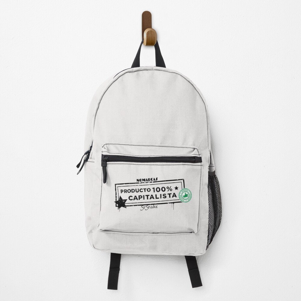 Mochila | Producto 100% Cap (letras negras)