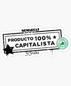 Pegatinas | Producto 100% Cap (letras negras)