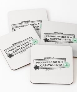 Posavasos | Producto 100% Cap (letras negras)