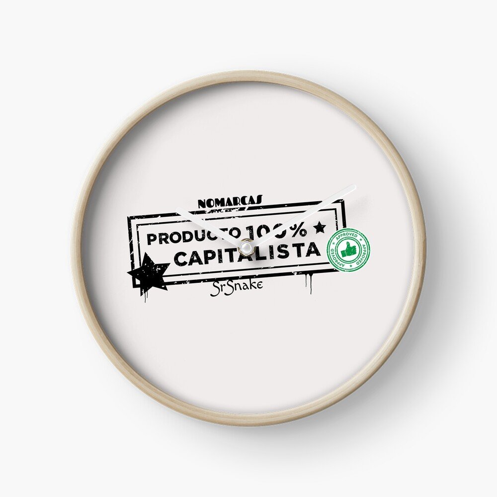 Reloj | Producto 100% Cap (letras negras)