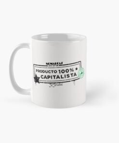Alternative view of Taza clásica | Producto 100% Cap (letras negras)