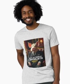 Alternative view of Camiseta de tejido mixto | Cerdo capitalista