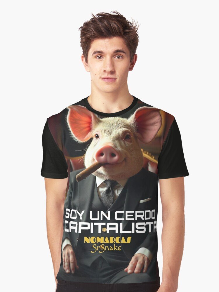 Camisetas gráficas | Cerdo capitalista - Imagen 2