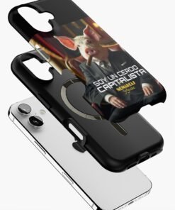 Funda resistente MagSafe para iPhone | Cerdo capitalista