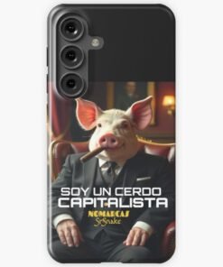 Alternative view of Funda rígida para Samsung | Cerdo capitalista