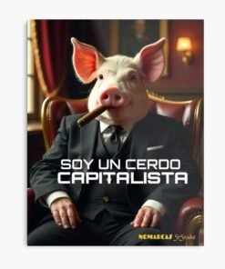 Lámina metálica | Cerdo capitalista v1