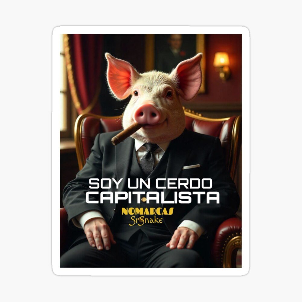 Pegatinas | Cerdo capitalista