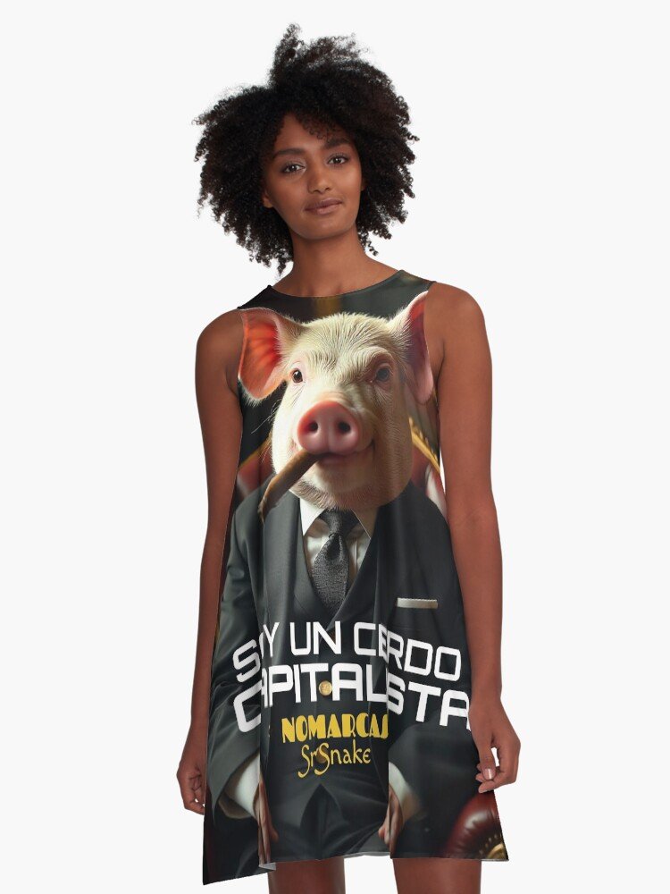 Vestido acampanado | Cerdo capitalista