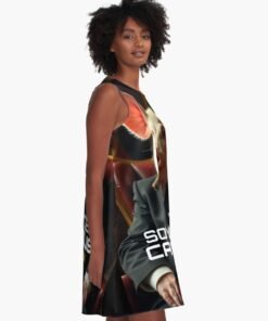 Alternative view of Vestido acampanado | Cerdo capitalista