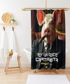 Cortina de ducha | Cerdo capitalista 3.0