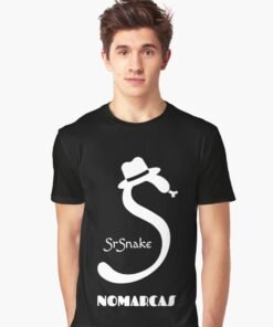 Alternative view of Camisetas gráficas | Logotipo sencillo SrSnake (letras blancas)