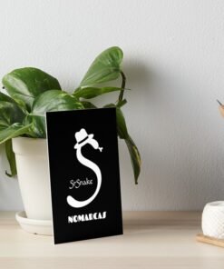 Alternative view of Lámina rígida | Logotipo sencillo SrSnake (letras blancas)