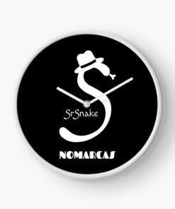 Reloj | Logotipo sencillo SrSnake (letras blancas)