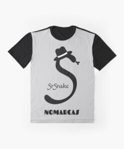 Camisetas gráficas | Logotipo sencillo SrSnake (letras negras)