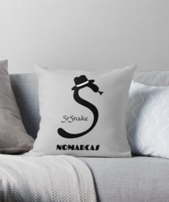 Cojín | Logotipo sencillo SrSnake (letras negras)
