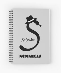 Cuaderno de espiral | Logotipo sencillo SrSnake (letras negras)