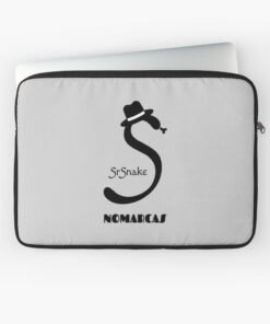 Funda para portátil | Logotipo sencillo SrSnake (letras negras)