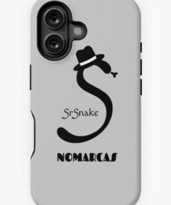 Alternative view of Funda resistente para iPhone | Logotipo sencillo SrSnake (letras negras)