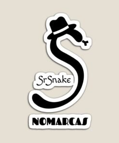 Imanes | Logotipo sencillo SrSnake (letras negras)