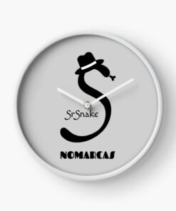 Reloj | Logotipo sencillo SrSnake (letras negras)