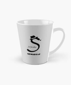 Taza cónica |  Logotipo sencillo SrSnake (letras negras)