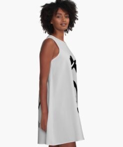 Alternative view of Vestido acampanado | Logotipo sencillo SrSnake (letras negras)