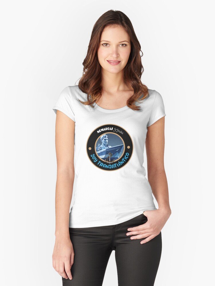 Camiseta entallada de cuello ancho | Soy transatlántico