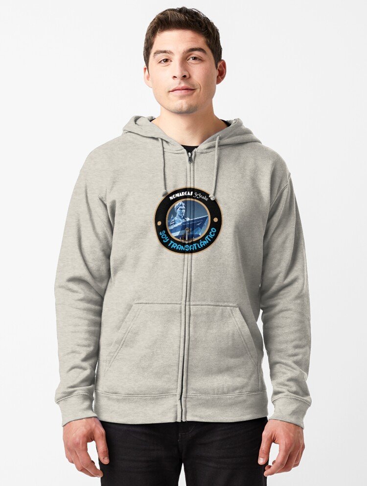 Sudadera con capucha y cremallera | Soy transatlántico