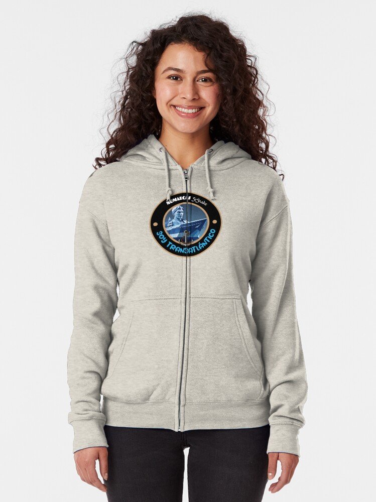 Sudadera con capucha y cremallera | Soy transatlántico - Imagen 2