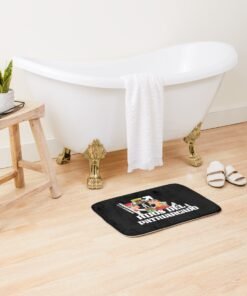 Alternative view of Alfombra de baño | Hijos Del Patriarcado (letras blancas)