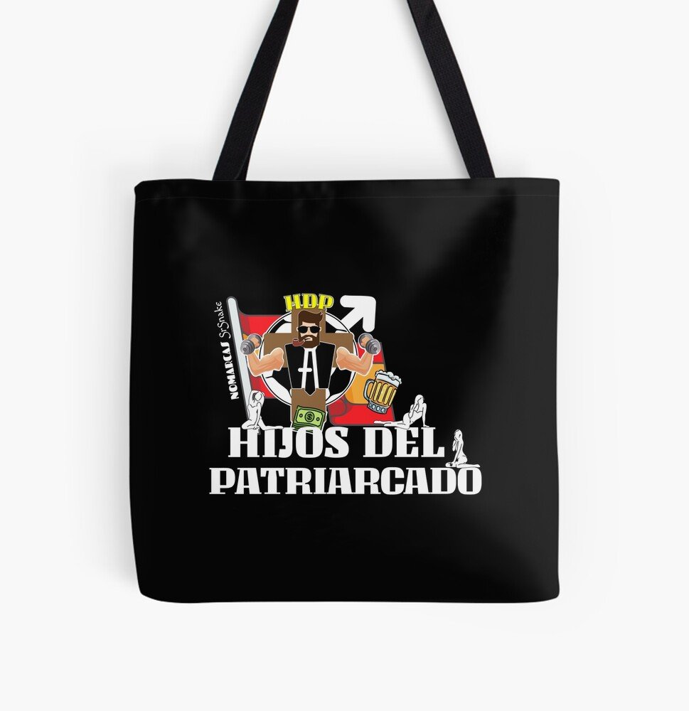 Bolsa de tela estampada | Hijos Del Patriarcado (letras blancas) - Imagen 2