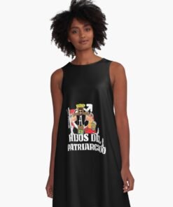 Vestido acampanado | Hijos Del Patriarcado (letras blancas)