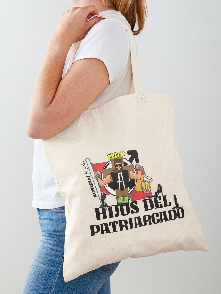 Bolsa de algodón | Hijos Del Patriarcado (letras negras) - Imagen 2