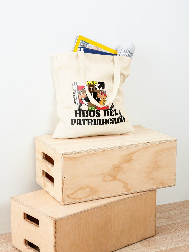 Bolsa de algodón | Hijos Del Patriarcado (letras negras) - Imagen 4