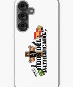 Alternative view of Funda blanda para Samsung | Hijos Del Patriarcado (letras negras)