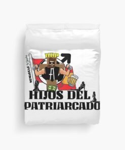 Alternative view of Funda nórdica |  Hijos Del Patriarcado (letras negras)