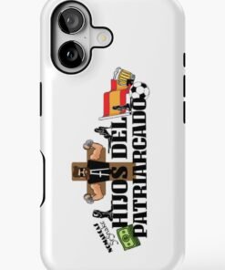 Alternative view of Funda resistente para iPhone | Hijos Del Patriarcado (letras negras)
